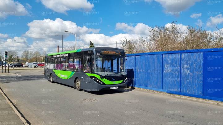 Image of Thames Valley Buses vehicle 677. Taken by Christopher T at 12.02.05 on 2022.03.18